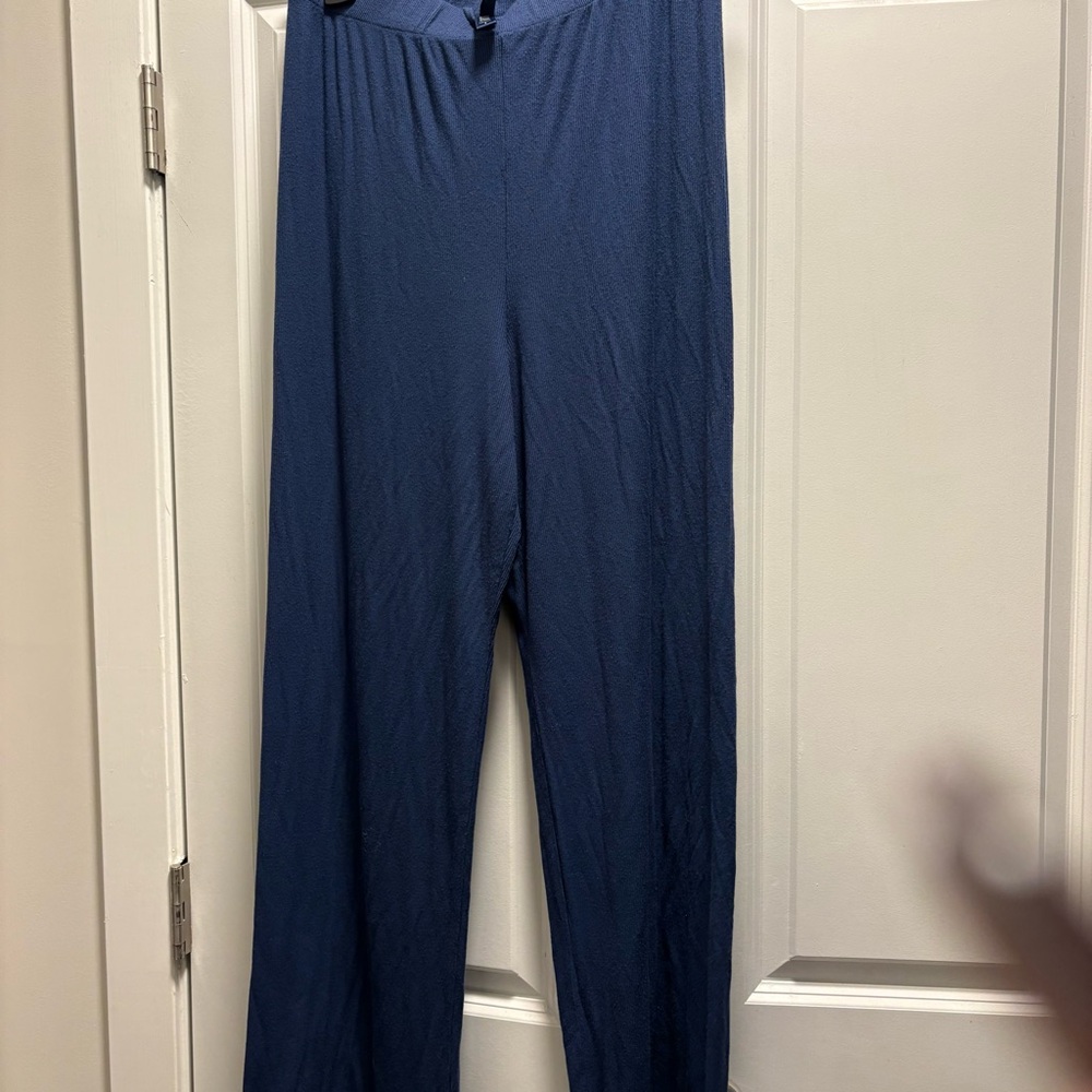 Skims teal blue Wide-Leg Pants size small